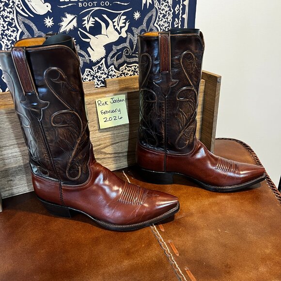 Lucchese Handmade Classics Brown Cowboy Boots in men\'s size 11EE/11.5D main image 4